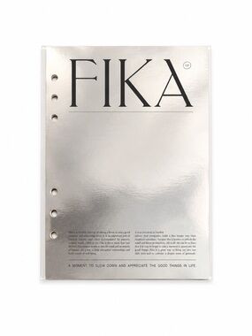 Cloth and Paper (C&P) FIKA Metallic Silver A5 Planner Insert